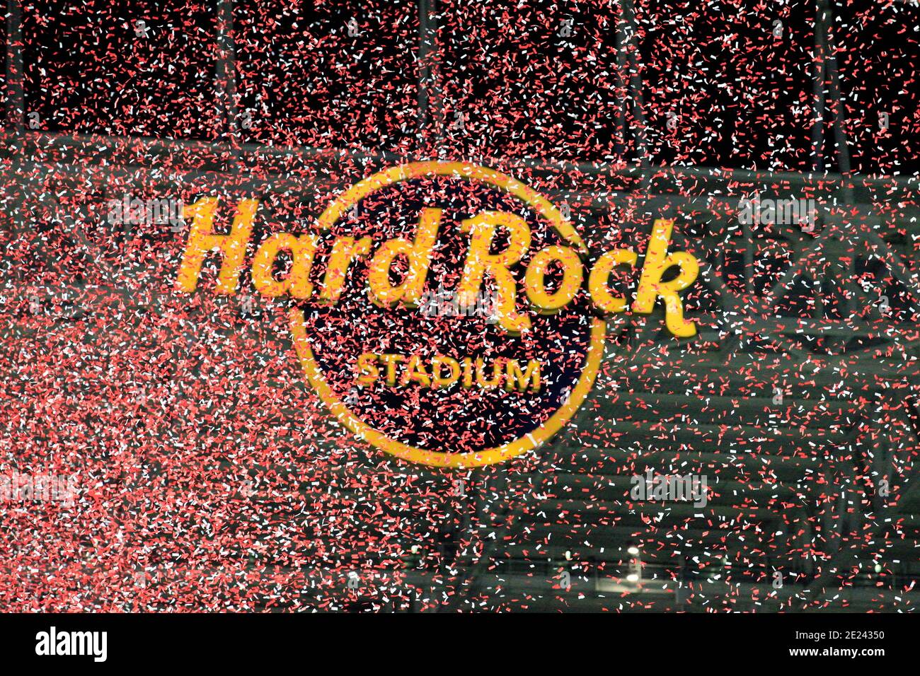 11. Januar 2021: Beim NCAA Football 2021 CFP National Championship Spiel zwischen Ohio State und Alabama im Hard Rock Stadium in Miami Gardens, Florida. JP Waldron/Cal Sport Media Stockfoto