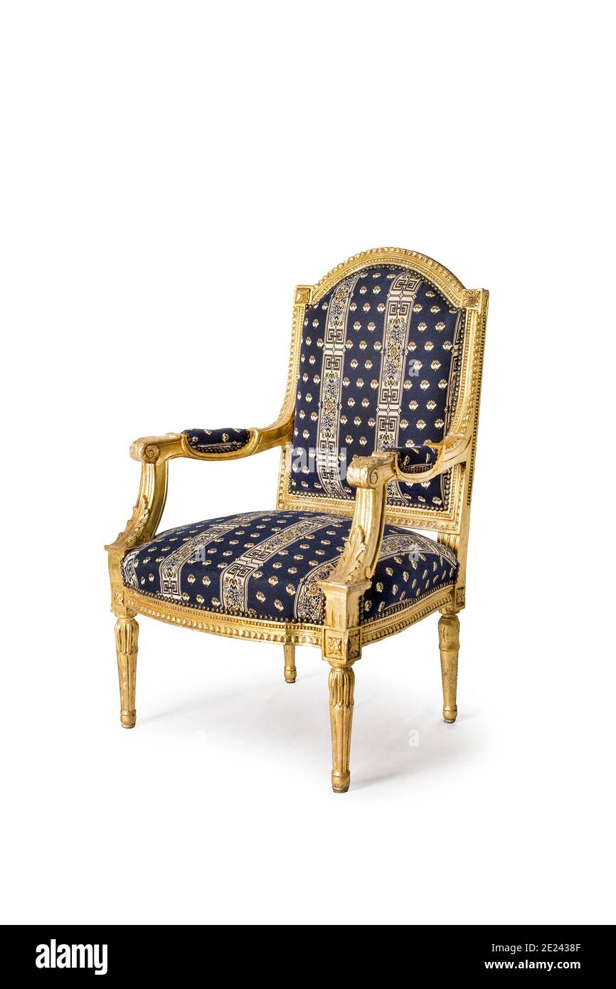 Vintage Sessel auf dem weißen Hintergrund Stockfoto