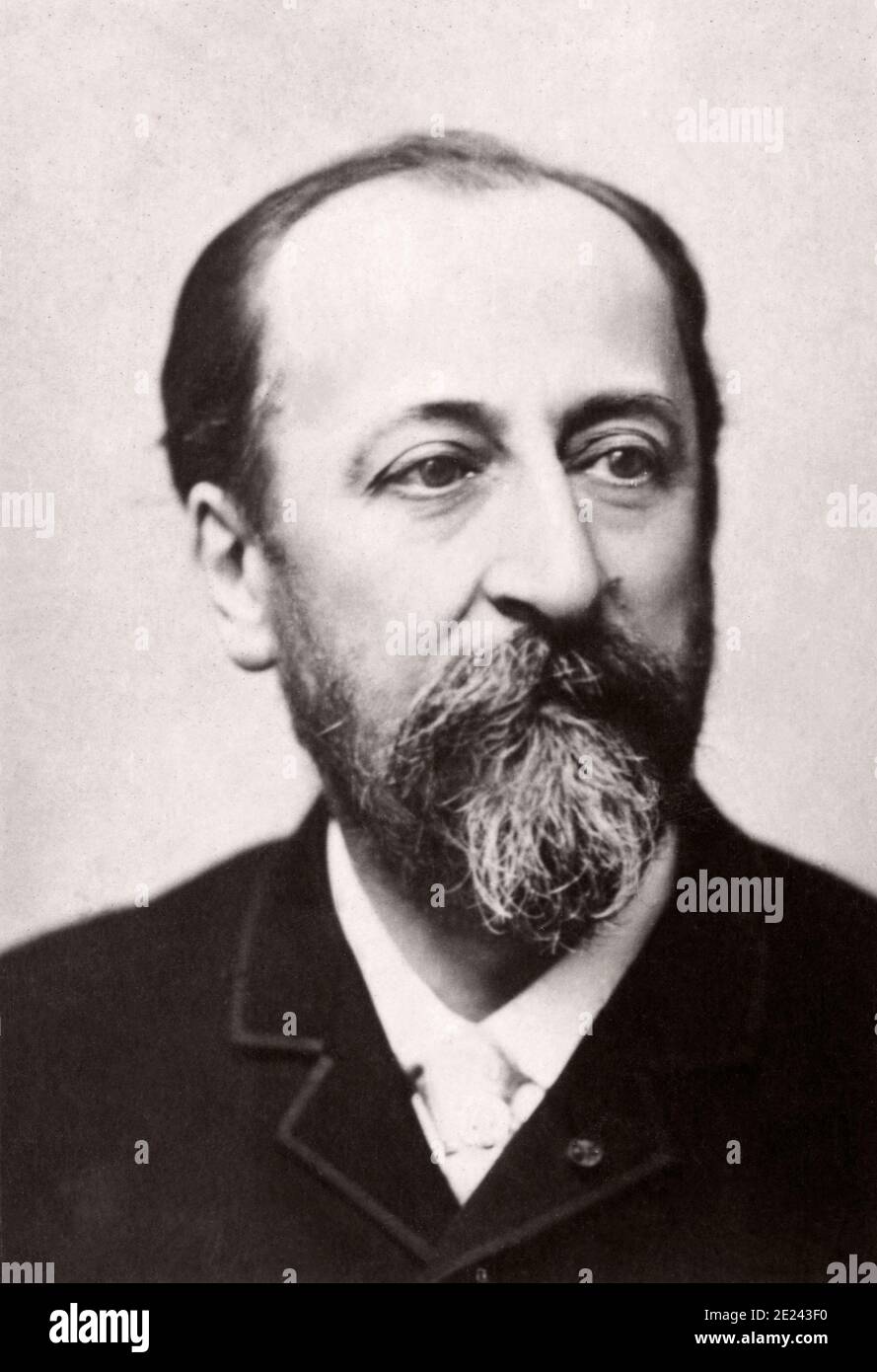 Charles-Camille Saint-Saëns (1835 - 1921) war ein französischer Komponist, Organist, Dirigent und Pianist der romantischen Epoche. Stockfoto