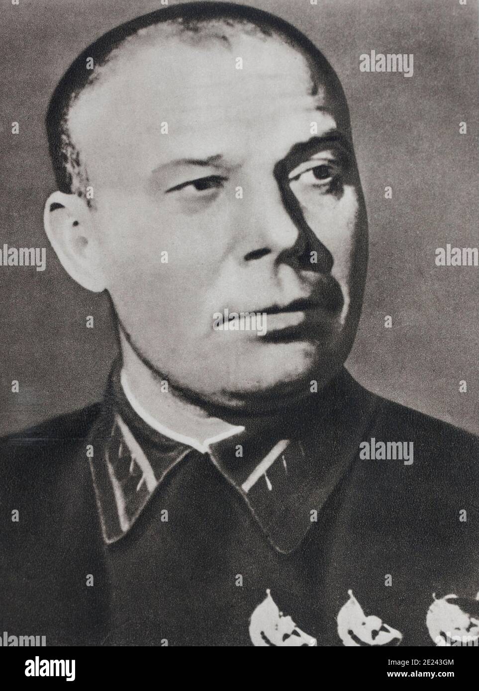 Marschall S. K. Timoschenko (1895 - 1970) war eine sowjetische militärische Befehlshaber und Marschall der Sowjetunion. Stockfoto