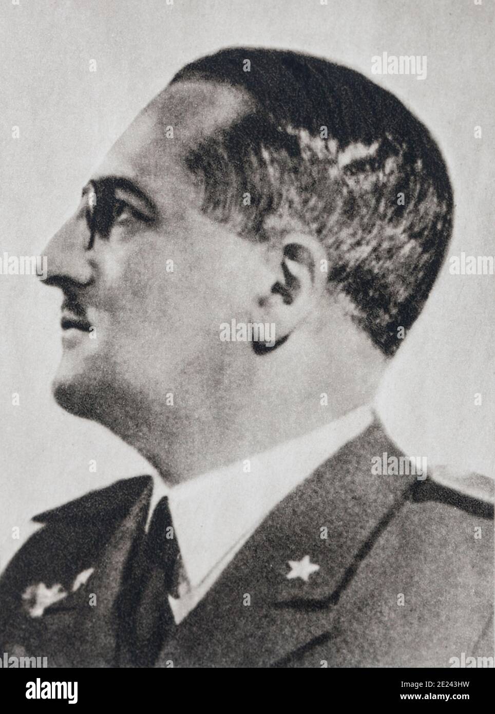 Allgemeine Ugo Cavallero (1880-1943) war ein italienischer militärischer Befehlshaber vor und während des Zweiten Weltkrieges. Er war ein Empfänger des Kreuzes des Ritter der Stockfoto