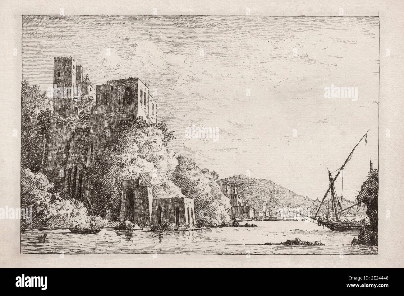 Ätzen Der Hafen Von Civita Vecchia In Italien. Radierungen (In Italien) Von  William Marlow (1740-1813 Stockfotografie - Alamy