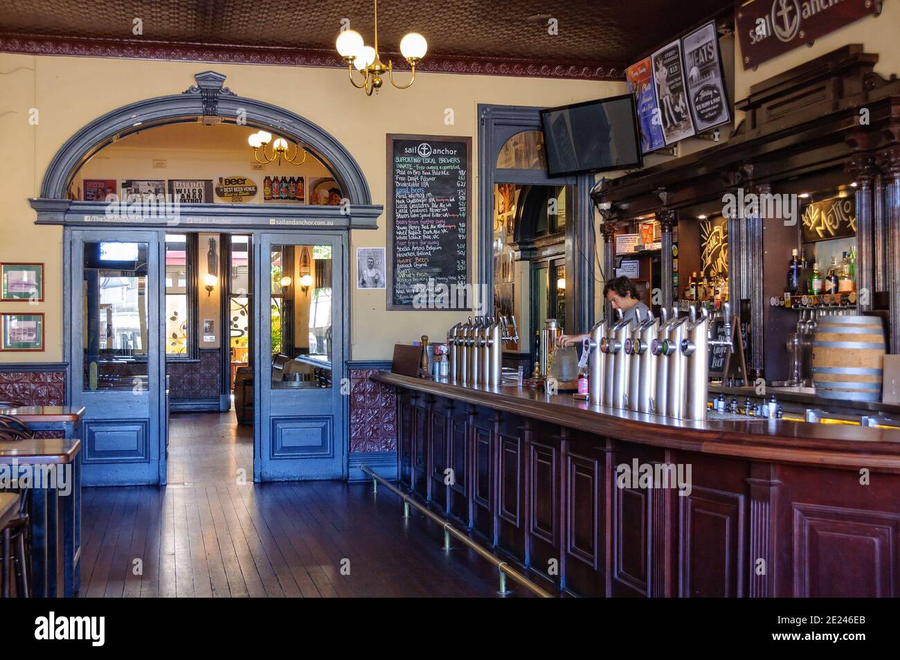 Sail and Anchor Boutique Brewery Pub - Fremantle, WA, Australien Stockfoto