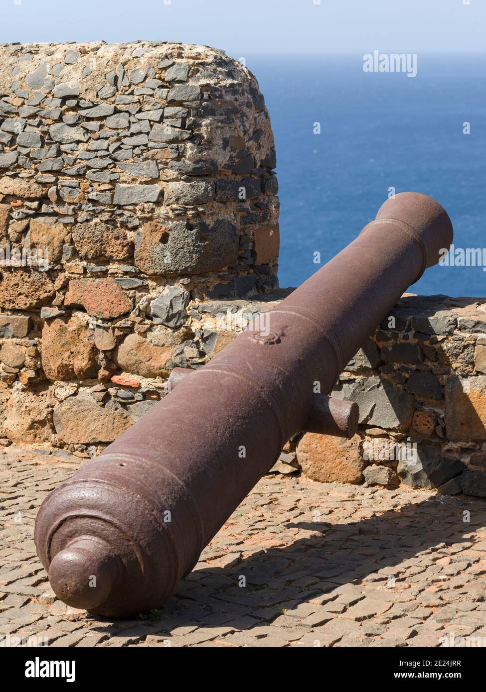 Forte Real de Sao Filipe. Cidade Velha, historisches Zentrum von Ribeira Grande, UNESCO-Weltkulturerbe. Insel Santiago (Ilha de Santi Stockfoto