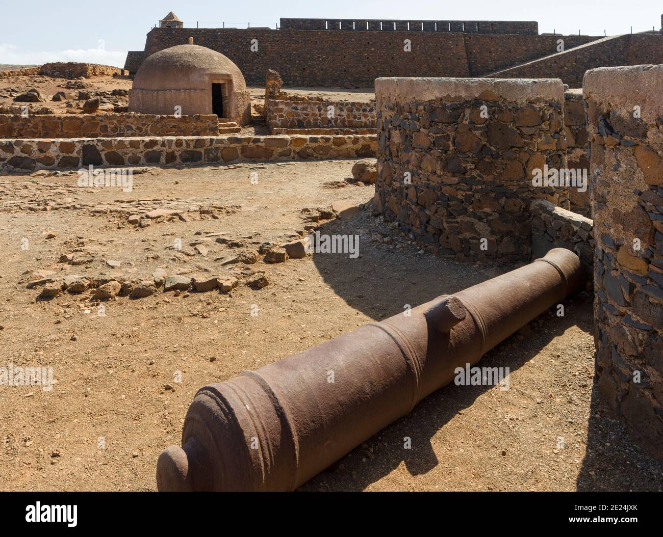 Forte Real de Sao Filipe. Cidade Velha, historisches Zentrum von Ribeira Grande, UNESCO-Weltkulturerbe. Insel Santiago (Ilha de Santi Stockfoto