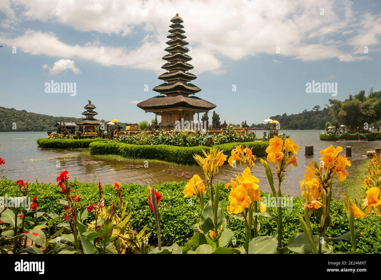 Ulun Danu Beratan Tempel in Bali Stockfoto