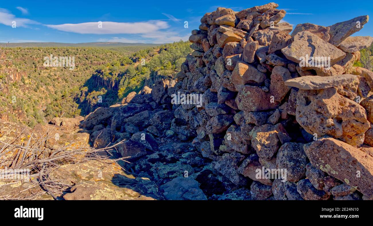 Alte Ruinen, Rattlesnake Canyon, Arizona, USA Stockfoto