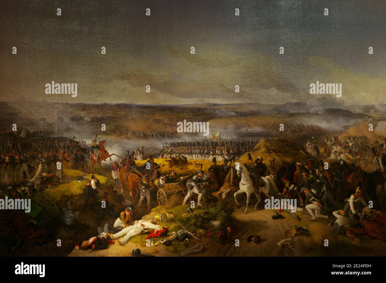 Schlacht von Borodino, Peter von Hess, 1843, 1812 war Gallery, Winter Palace, State Hermitage Museum, Sankt Petersburg, Russland Stockfoto
