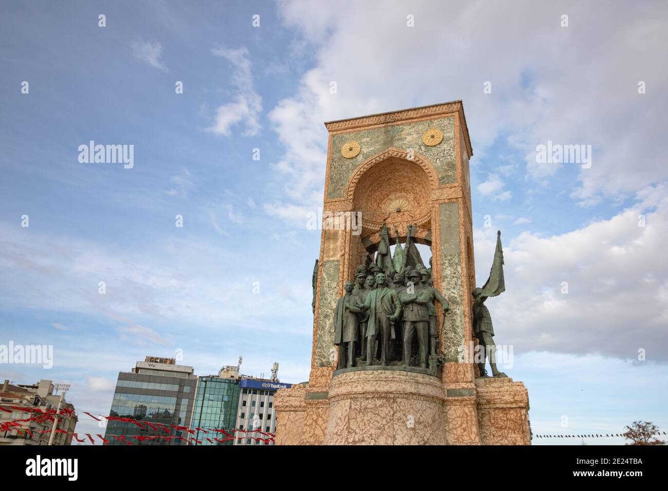 Taksim Republic Monument auf dem Taksim Square Istanbul Stockfoto