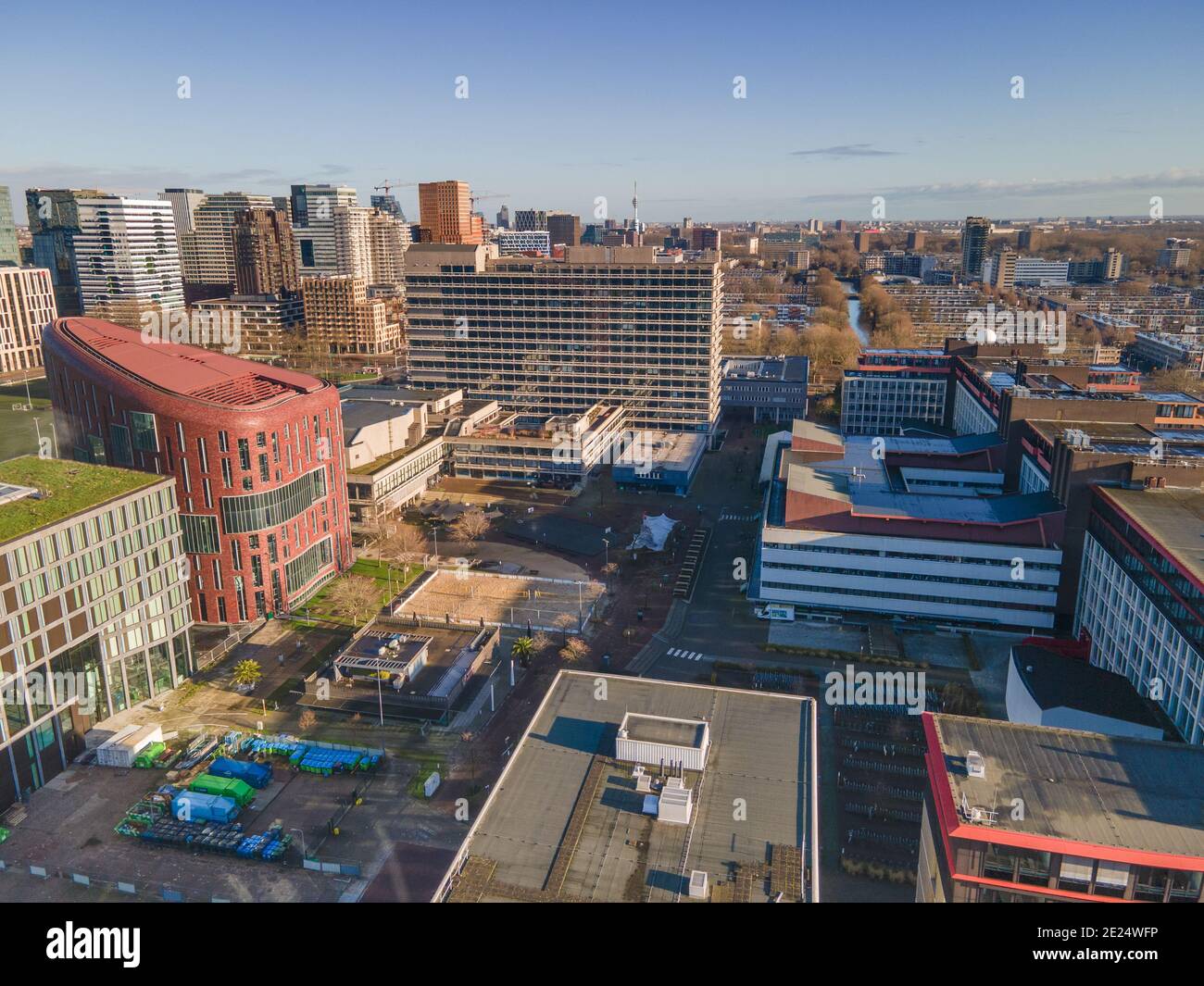 Amsterdam Südgebiet wie von oben gesehen, Niederlande Stockfoto