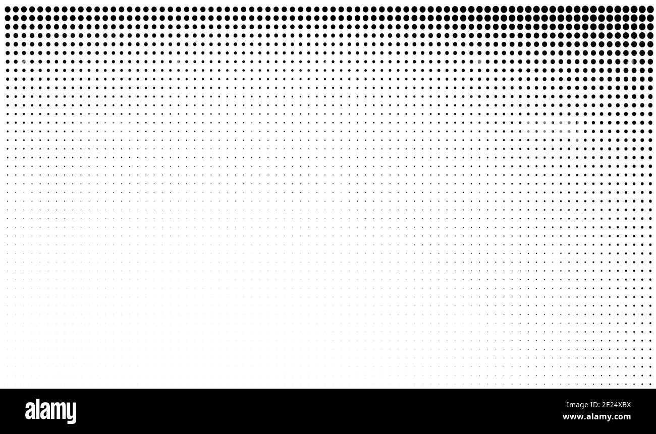 Weißer Hintergrund mit schwarzen Punkten Stockfoto