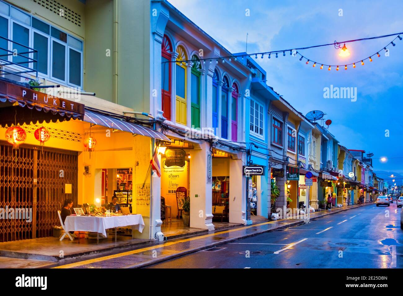 Thalang Road, Phuket Town, Phuket, Thailand Stockfoto