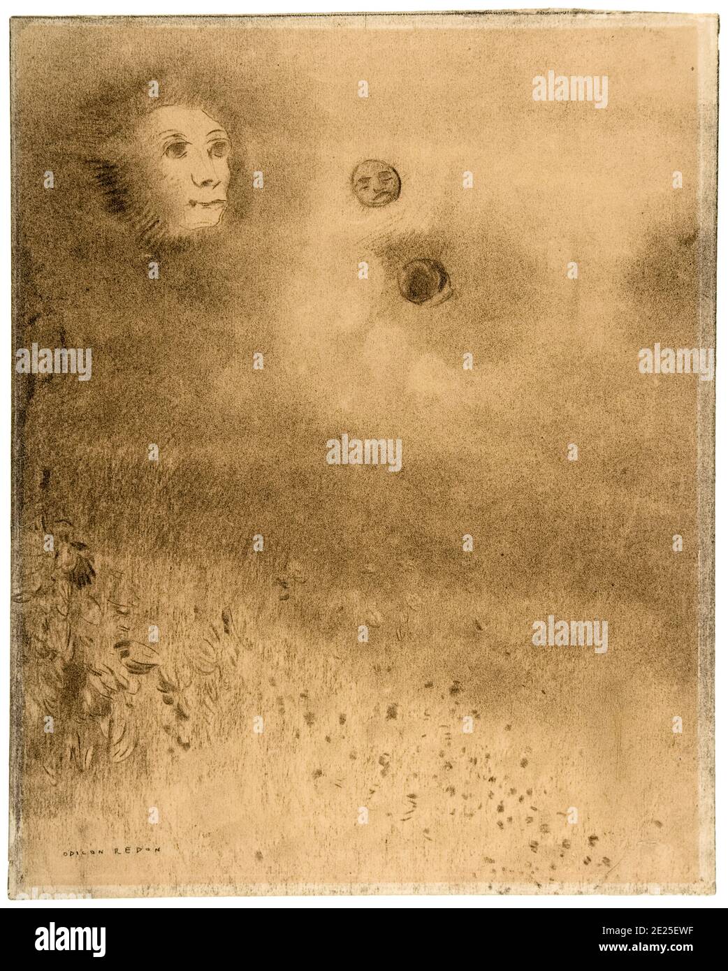 Odilon Redon, Zeichnung, Halluzinationen, vor 1916 Stockfoto