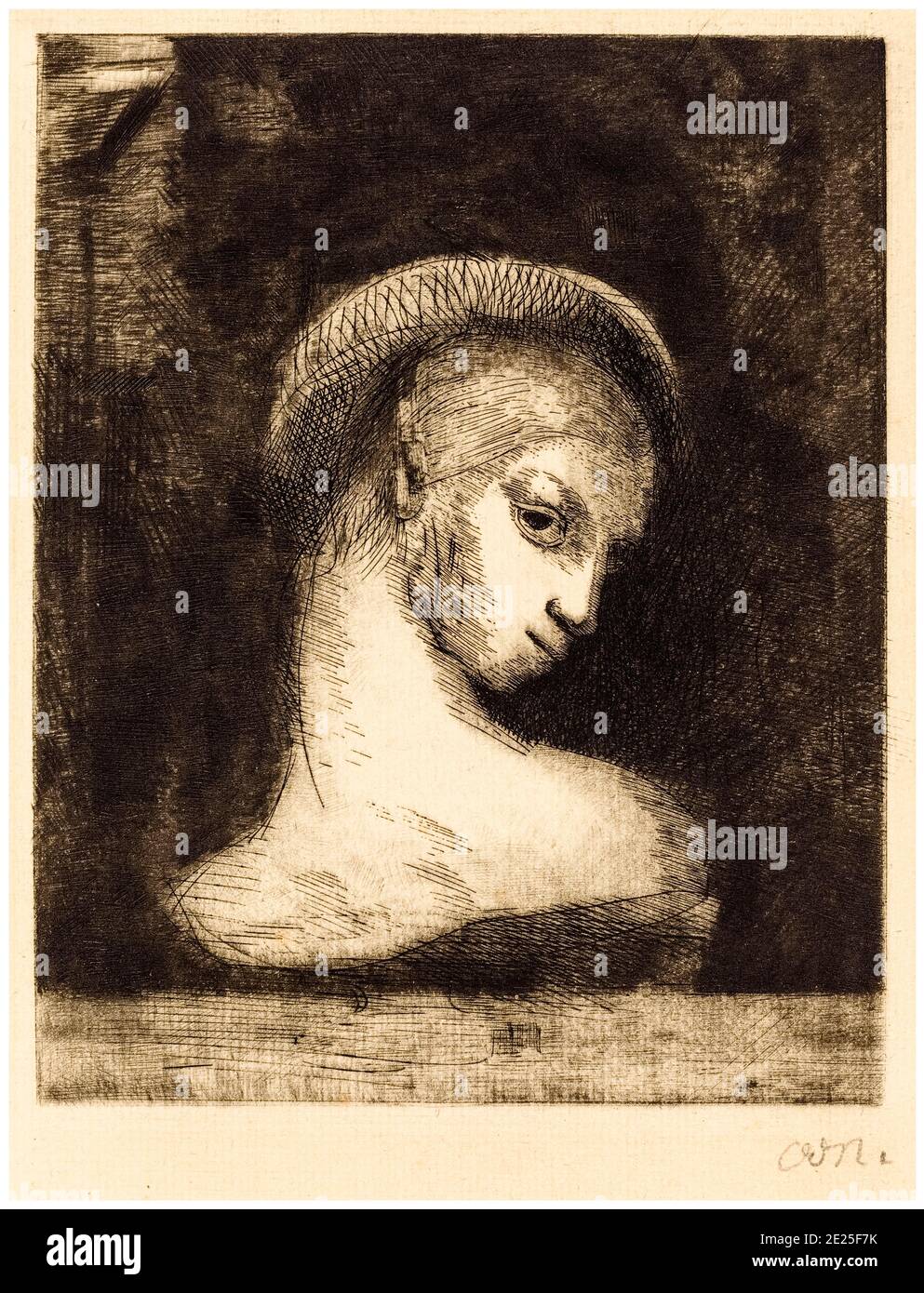 Odilon Redon, Perversite, (Perversity), Druck, 1891 Stockfoto