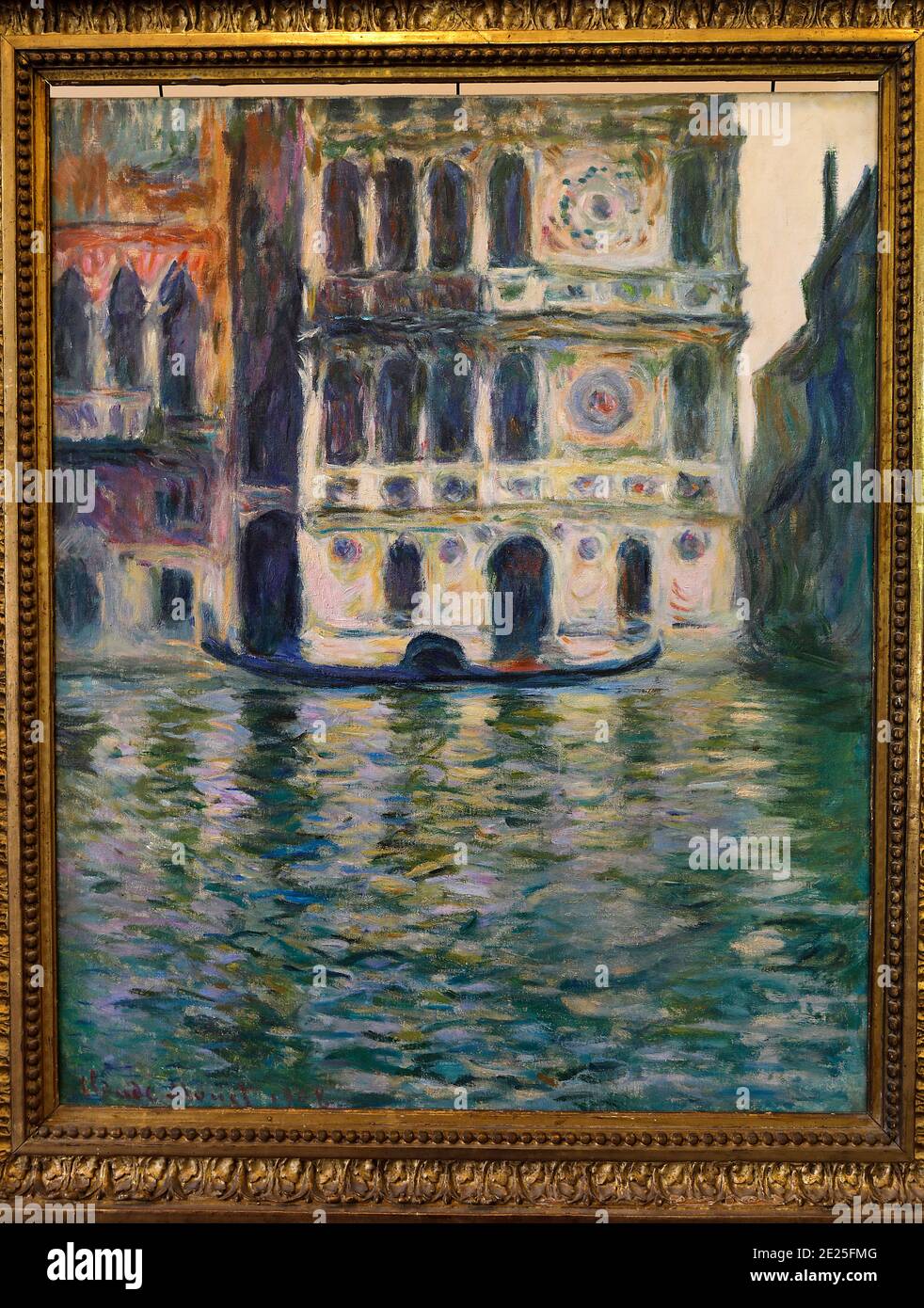Gemälde in Claude Monets Haus in Giverny, Frankreich. Stockfoto
