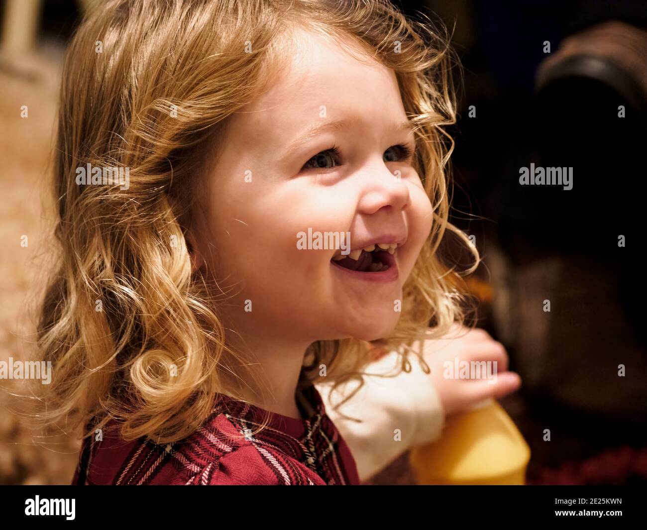 Happy Kleinkind, Großbritannien Stockfoto