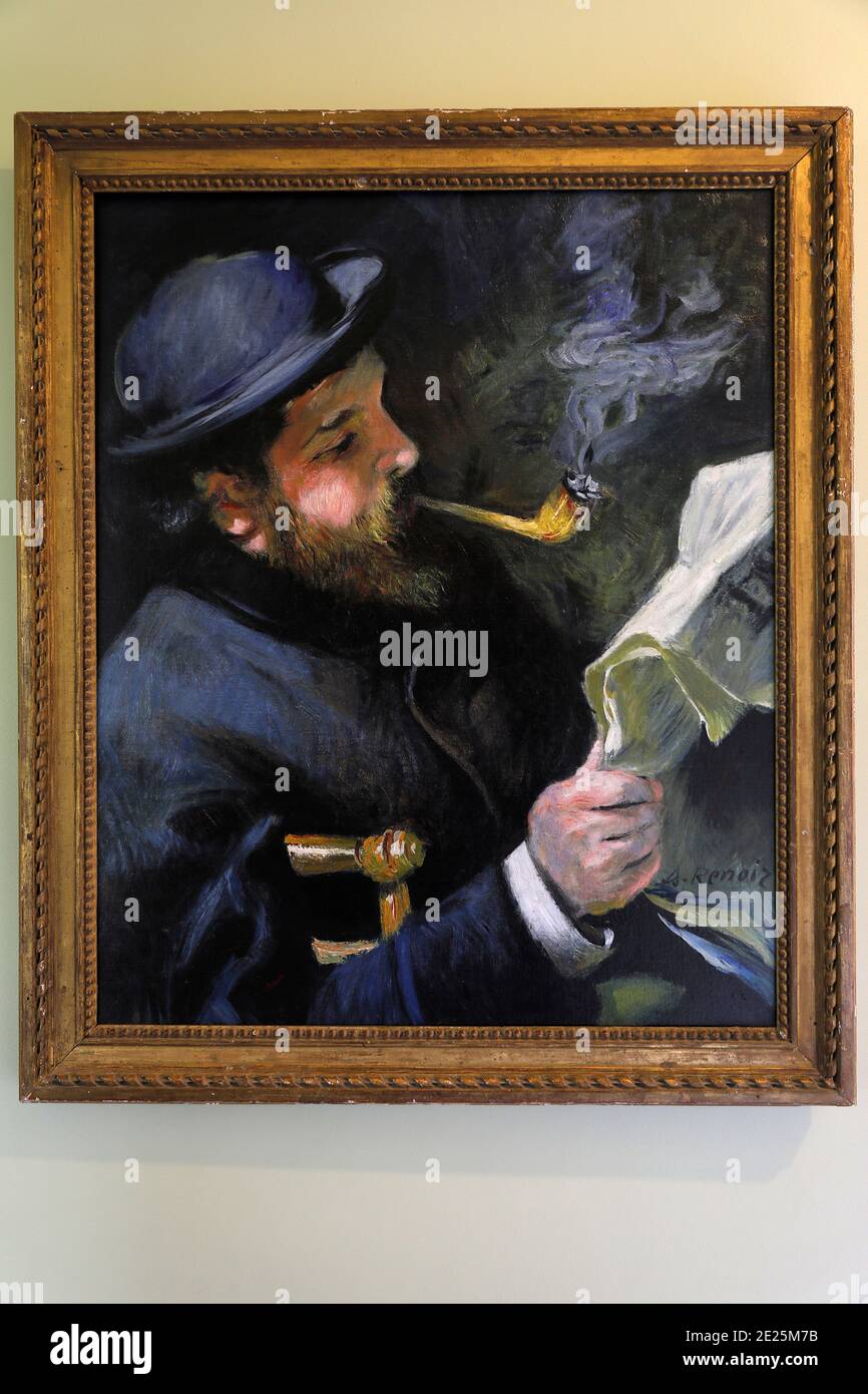 Renoir Gemälde in Claude Monets Haus in Giverny, Frankreich. Stockfoto