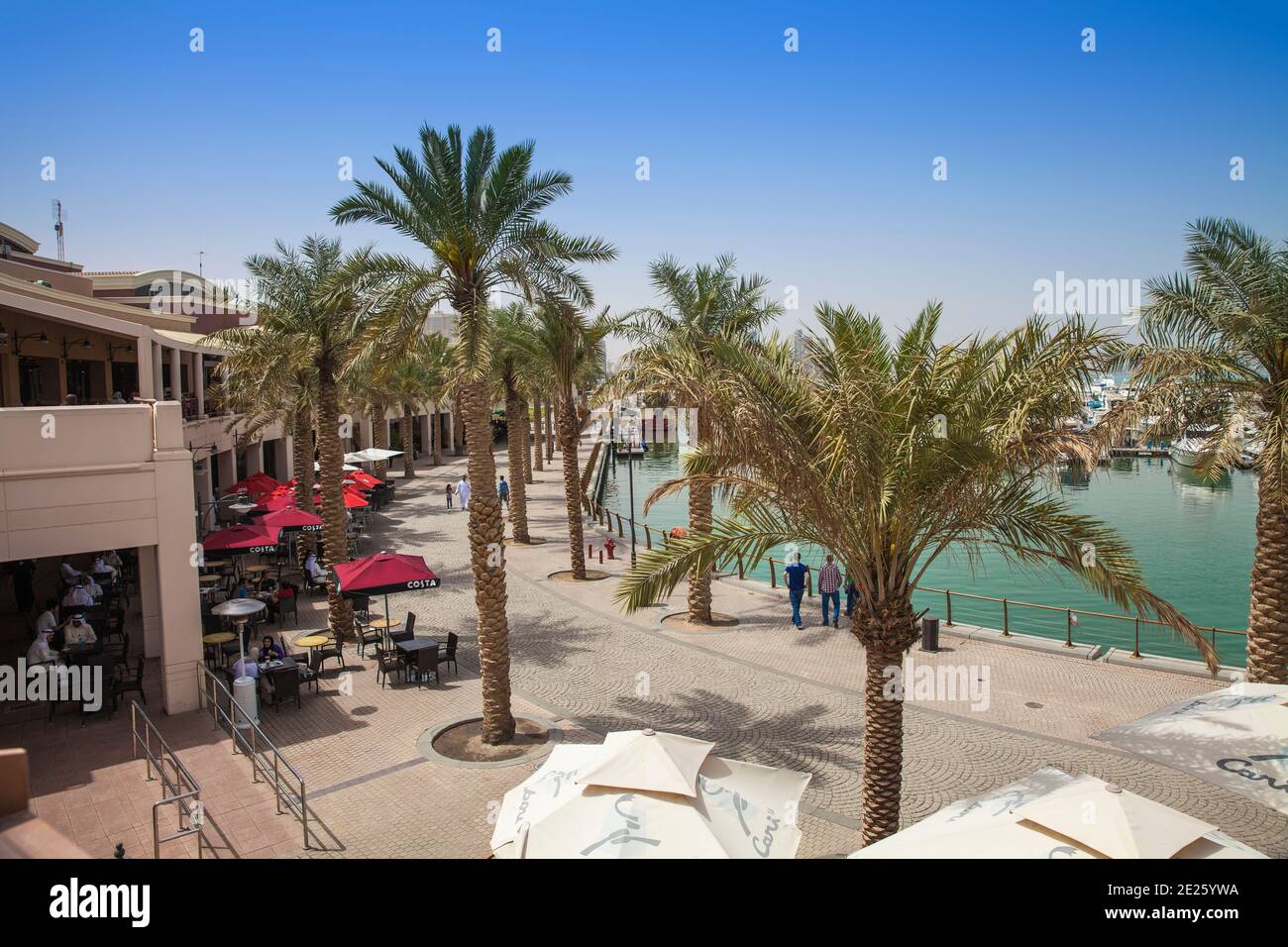 Kuwait, Kuwait City, Salmiya, Yacht Club am Arabischen Golf St Stockfoto