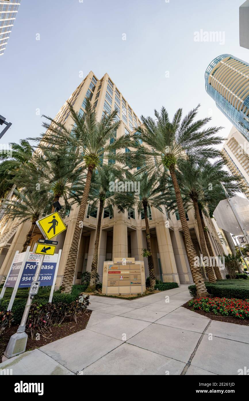 Fifth Third Bank Tower Downtown Fort Lauderdale FL Stockfoto Fifth Third Bank Tower Downtown Fort Lauderdale FL Stockfoto