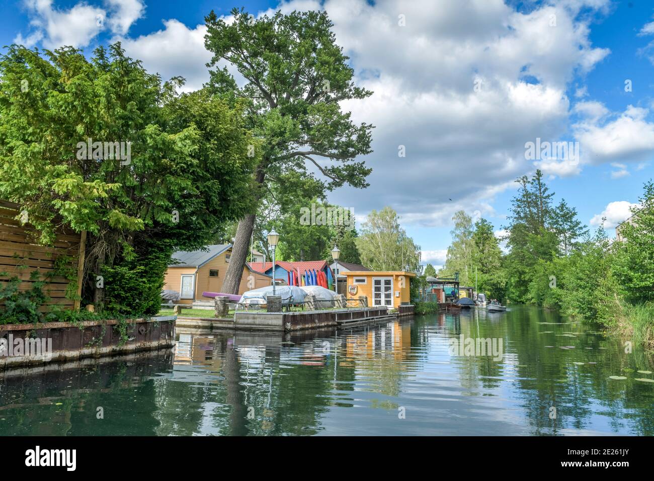 Tegeler Fließ, Tegel, Reinickendorf, Berlin, Deutschland Stockfoto