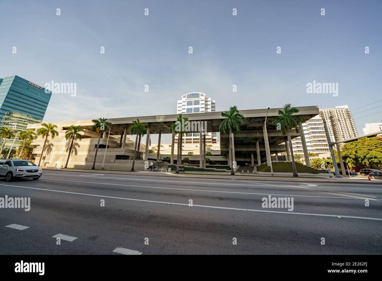 Federal Building United States Courthouse Downtown Fort Lauderdale FL Stockfoto