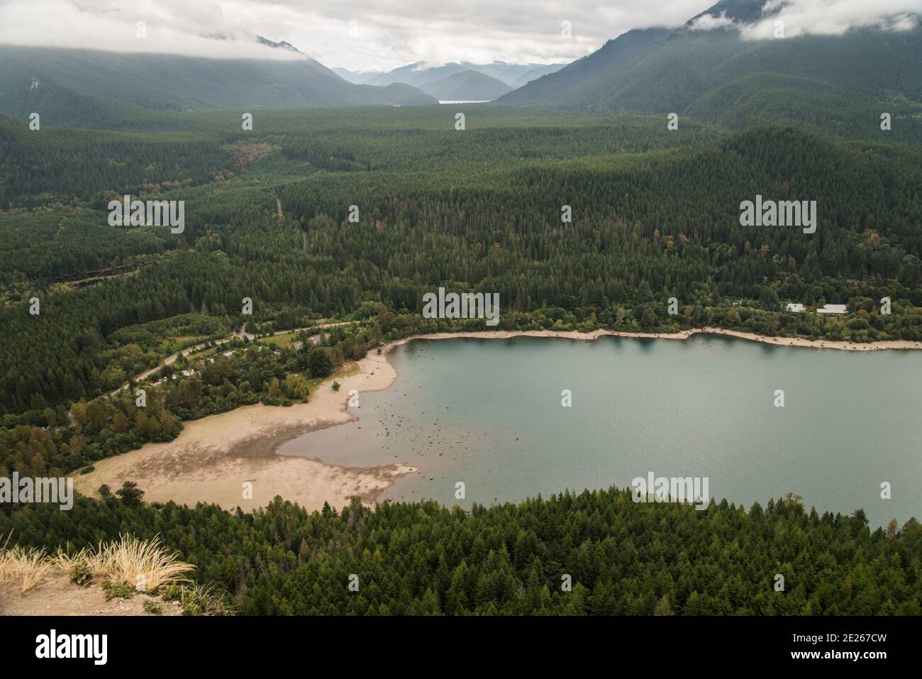 Rattlesnake Lake aus Rattlesnake Ledge, Washington, USA Stockfoto