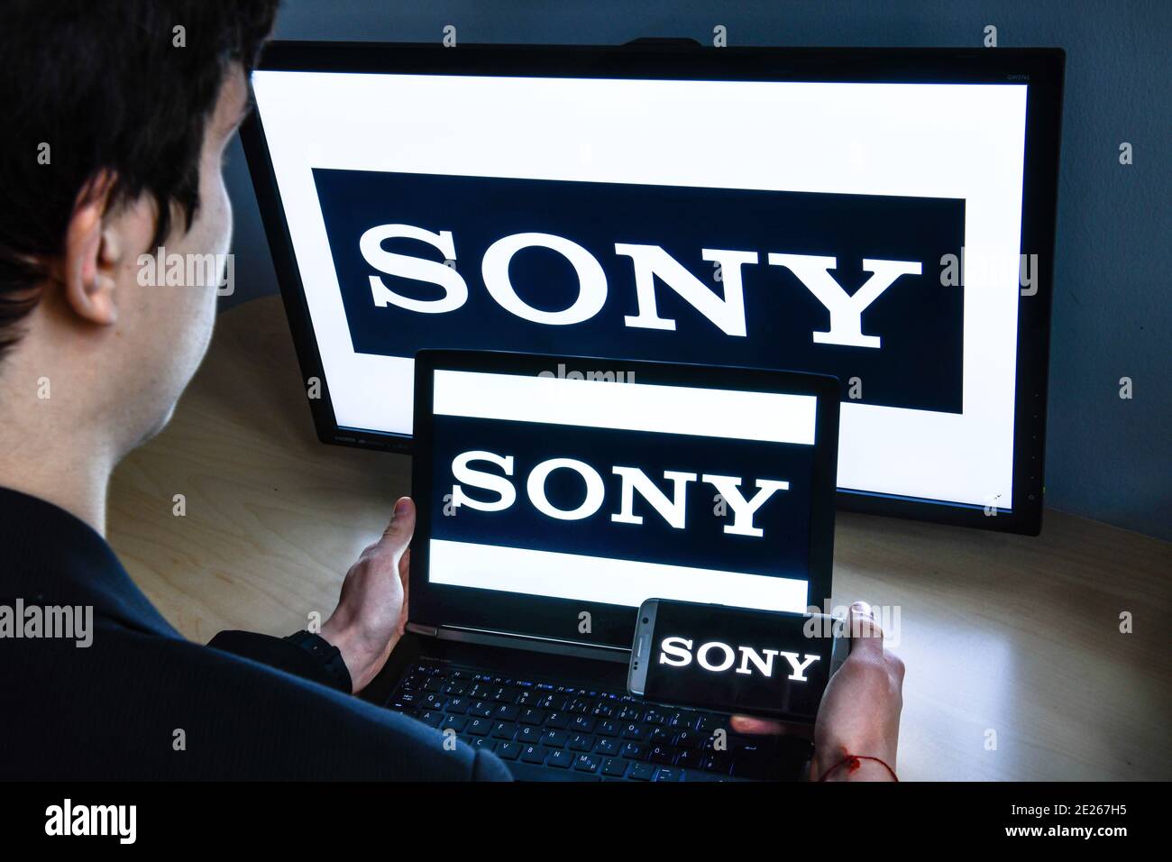 Logo von Sony Stockfoto