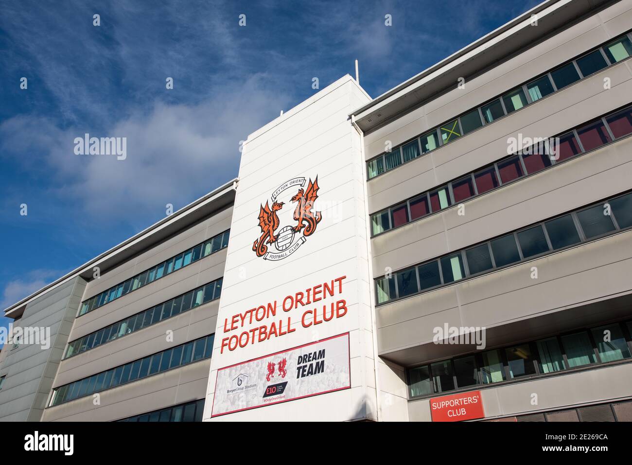 Brisbane Road Stadium. Leyton Orient Football Club. Stockfoto