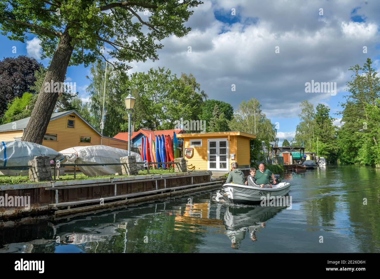 Tegeler Fließ, Tegel, Reinickendorf, Berlin, Deutschland Stockfoto