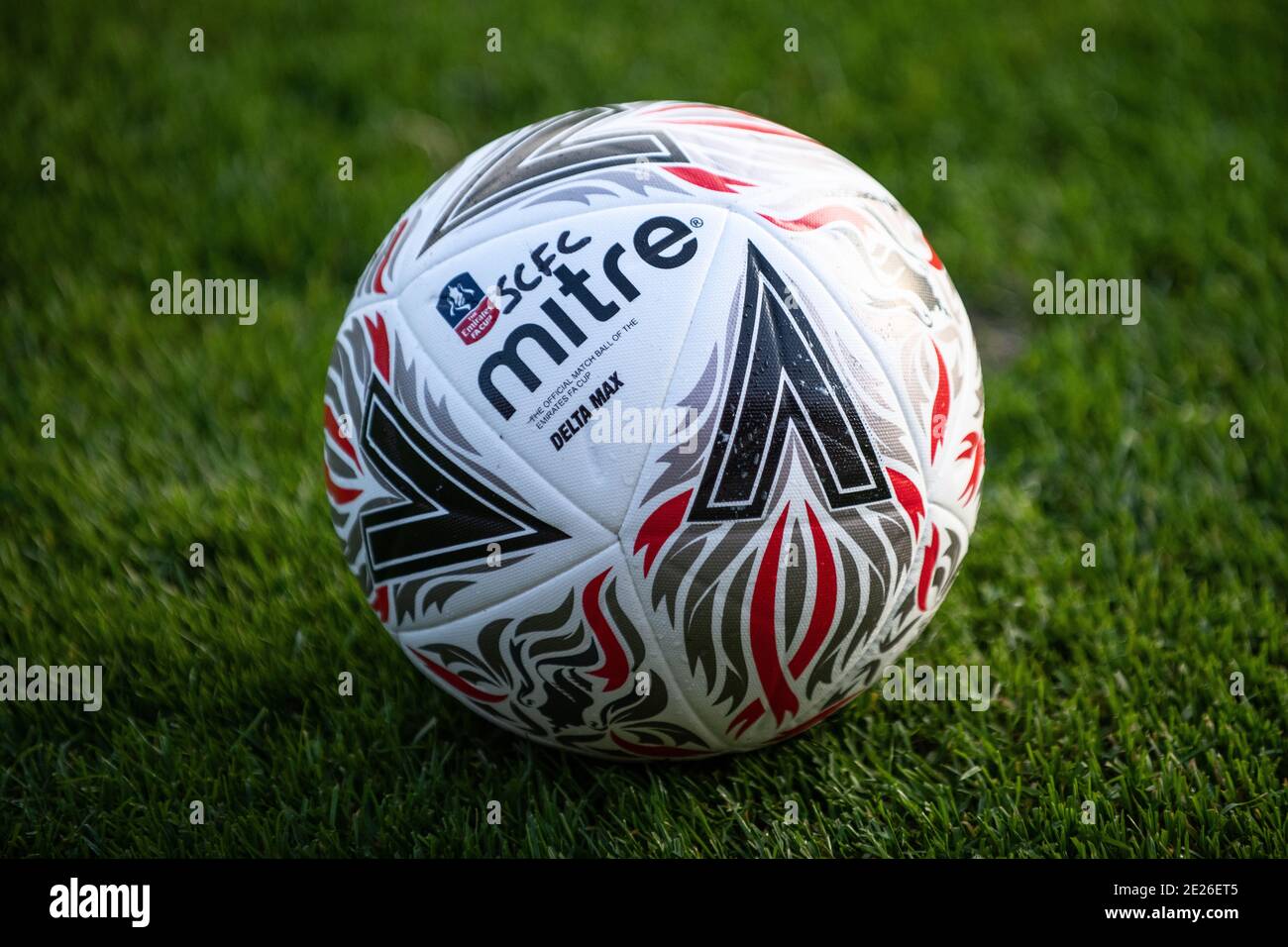 Emirates FA Cup. Max. Gehrungsdelta Stockfoto