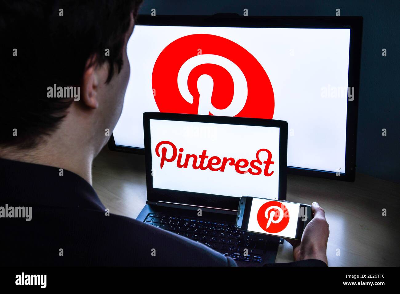 Logo Pinterest Stockfoto