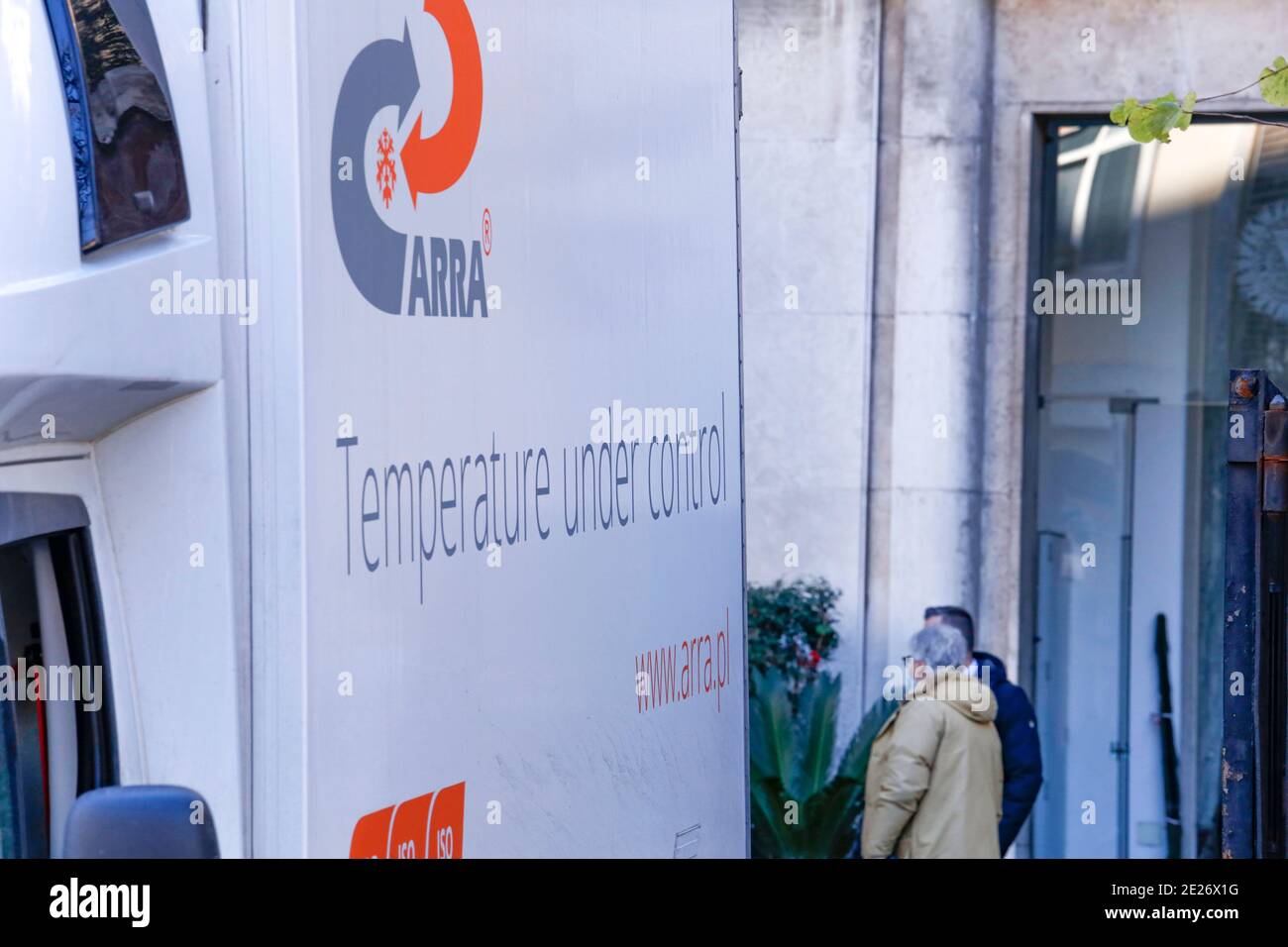 Roma, Istituto Superiore di Sanità: sono arrivate le prime 47 mila dosi dei vacini Moderna. Stockfoto