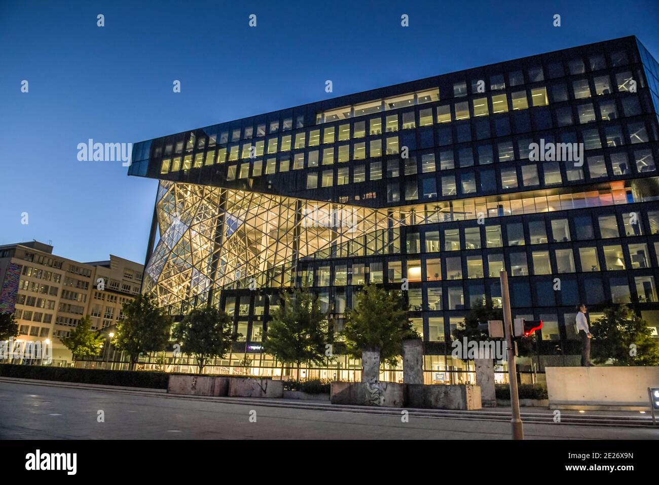 Neubau Axel-Springer-Verlag, Axel-Springer-Straße, Schützenstraße, Zimmerstraße, Kreuzberg, Friedrichshain-Kreuzberg, Berlin, Deutschland Stockfoto