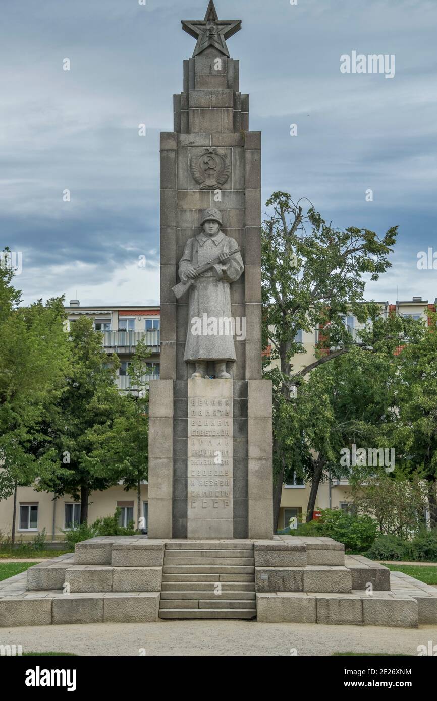 Sojetisches Ehrenmal, Anger, Frankfurt / Oder, Brandenburg, Deutschland Stockfoto