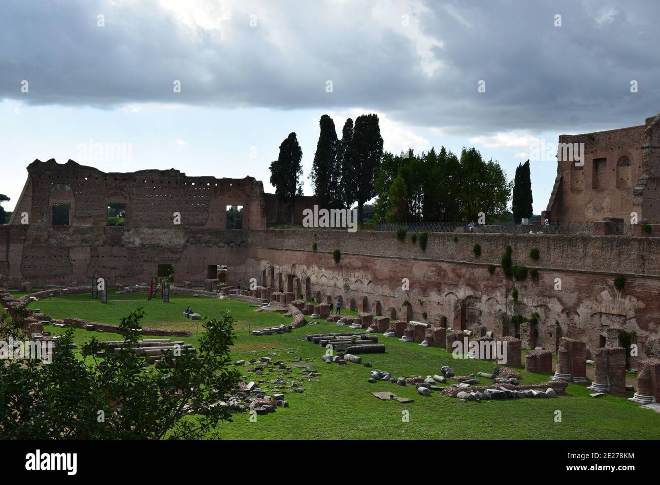 Stadio Palatino von Palatin - Rom, Italien Stockfoto