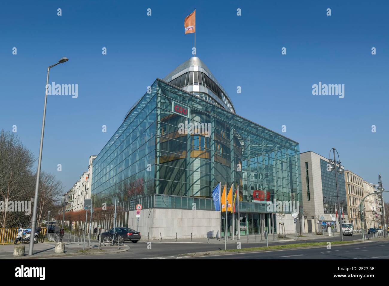 CDU Bundesparteizentrale, Klingelhöferstraße, Tiergarten, Berlin, Deutschland Stockfoto