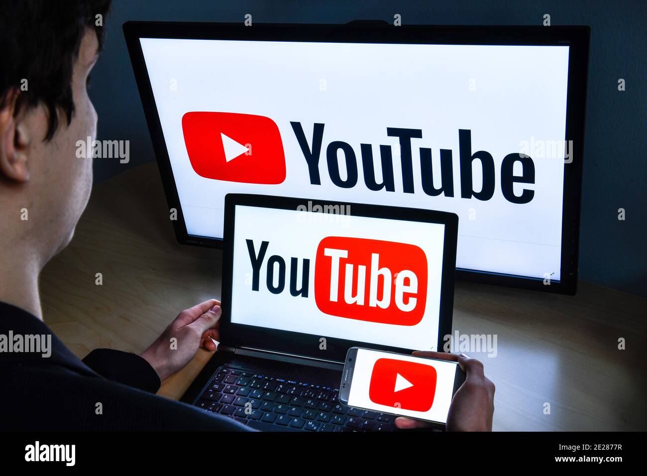 Logo Youtube Stockfoto