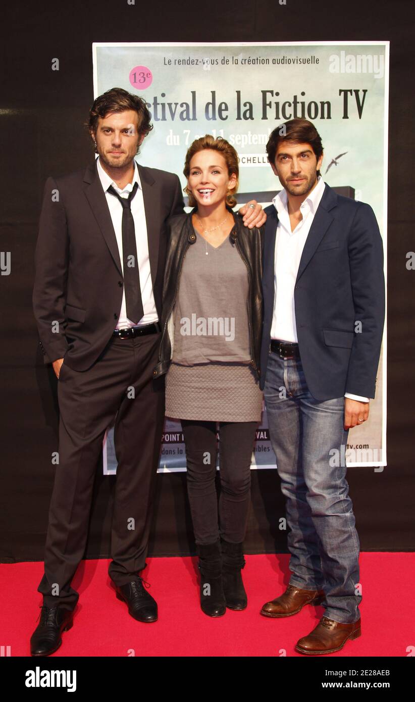 Claire Keim, Mathieu Delarive und Lannick Gautry beim 13. Festival für TV-Fiction in La Rochelle, Westfrankreich am 7. September 2011. Foto von Patrick Bernard/ABACAPRESS.COM Stockfoto Claire Keim, Mathieu Delarive und Lannick Gautry beim 13. Festival für TV-Fiction in La Rochelle, Westfrankreich am 7. September 2011. Foto von Patrick Bernard/ABACAPRESS.COM Stockfoto