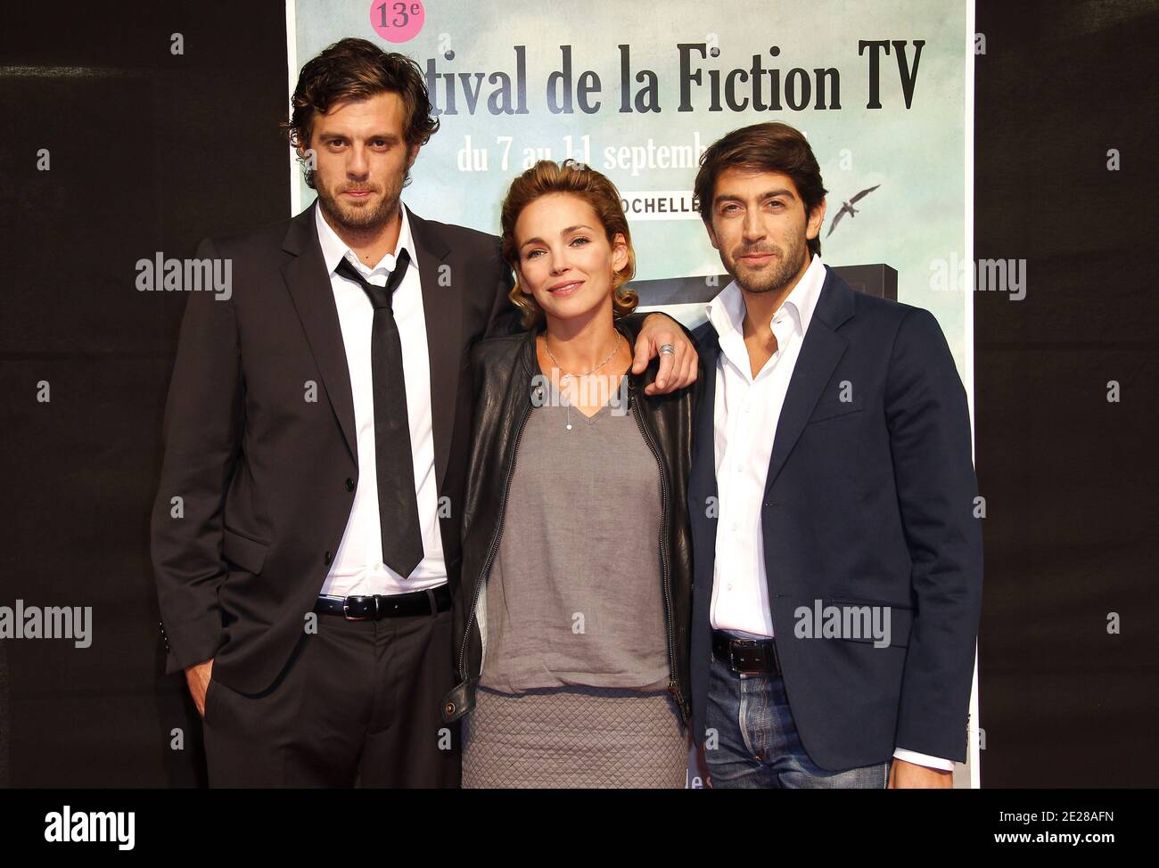 Claire Keim, Mathieu Delarive und Lannick Gautry beim 13. Festival für TV-Fiction in La Rochelle, Westfrankreich am 7. September 2011. Foto von Patrick Bernard/ABACAPRESS.COM Stockfoto Claire Keim, Mathieu Delarive und Lannick Gautry beim 13. Festival für TV-Fiction in La Rochelle, Westfrankreich am 7. September 2011. Foto von Patrick Bernard/ABACAPRESS.COM Stockfoto