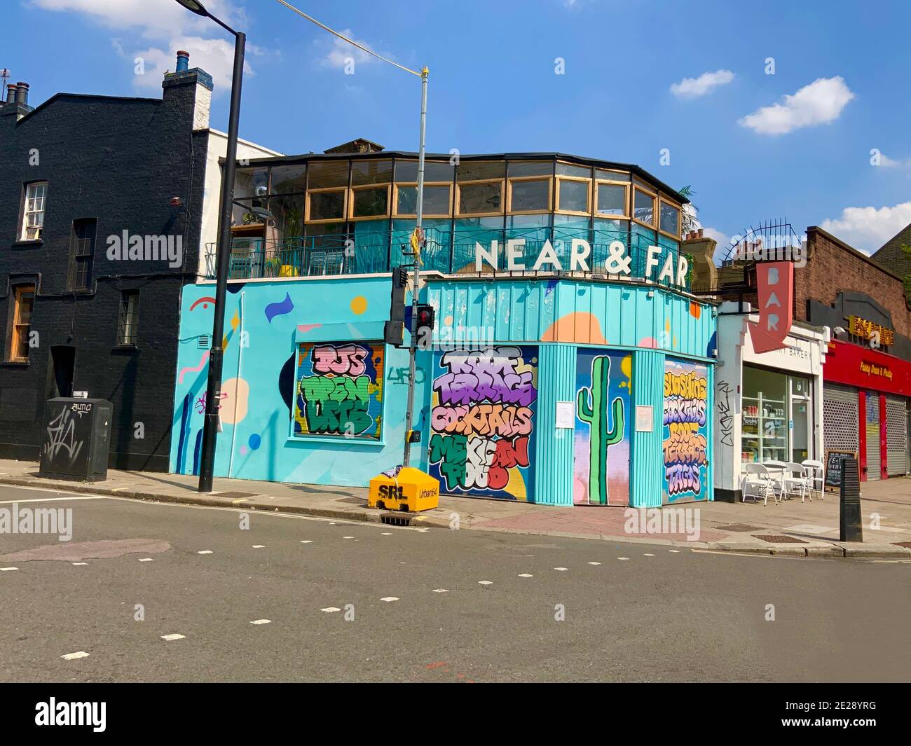 Wandkunst Graffiti in Camden Town, London, Vereinigtes Königreich Stockfoto