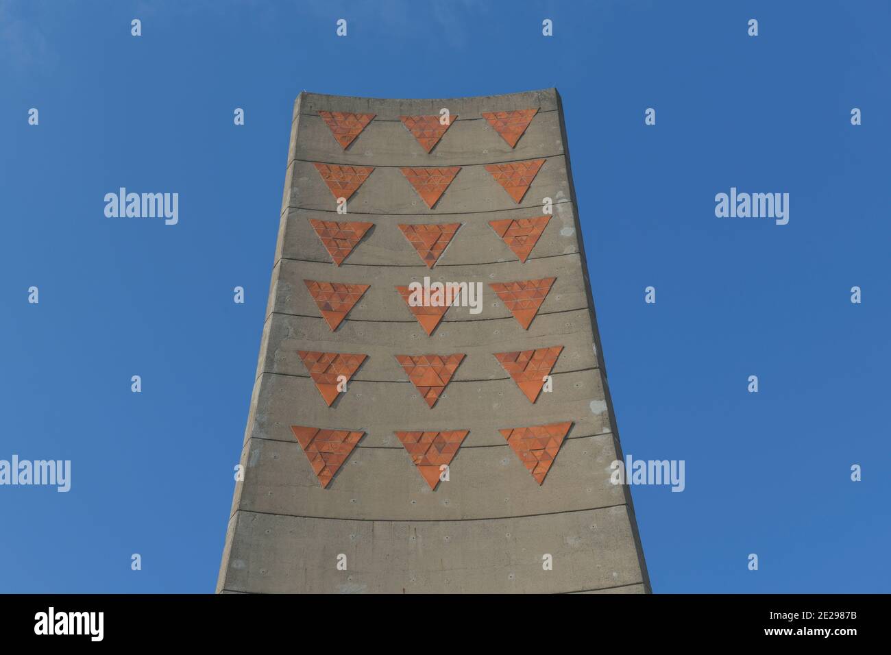 Obelisk, Nationale Mahn und Gedenkstätte der DDR von 1961, Gedenkstätte und Museum Konzentrationslager Sachsenhausen, Oranienburg, Landkreis Oberhavel Stockfoto