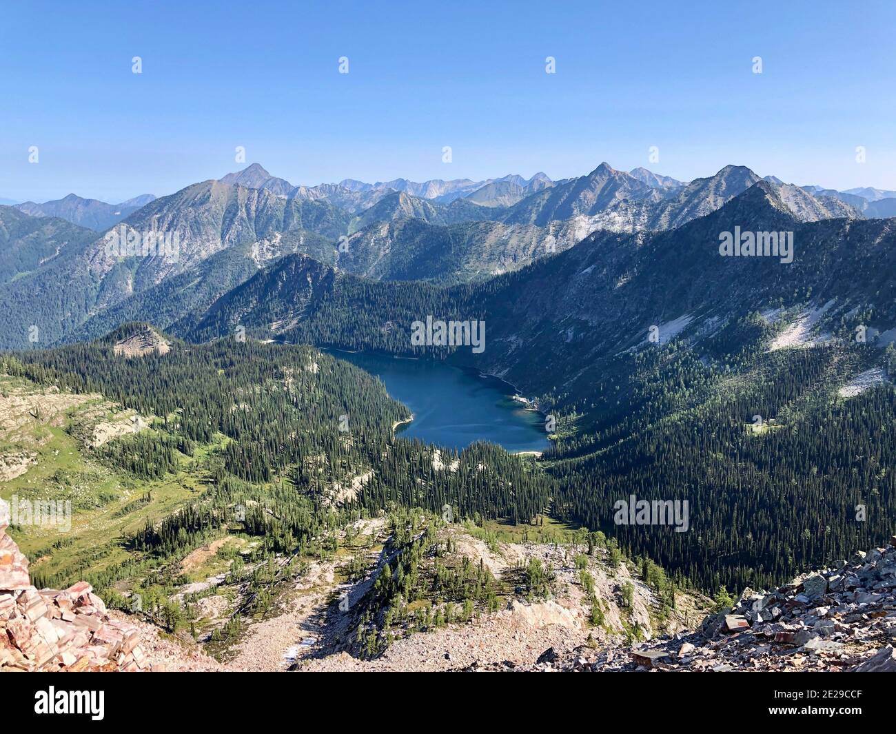 Blick Auf Den Kootenay Lake Stockfoto