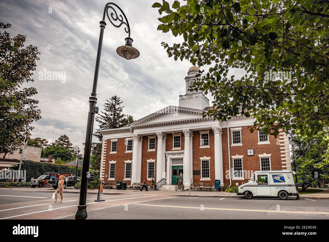 The Lenox, Massachusetts Town Hall Stockfoto
