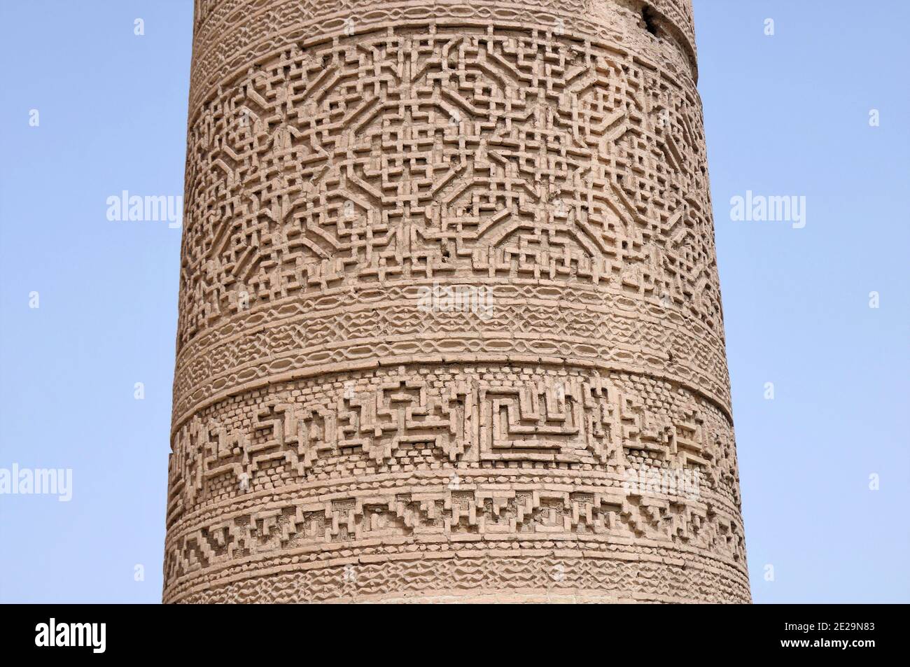 Saveh Friday Moschee wurde im 12. Jahrhundert während der Großen Seldschuken-Periode gebaut. Die Kunst der Seldschuken in der Moschee ist bemerkenswert. Markazi, Iran. Stockfoto