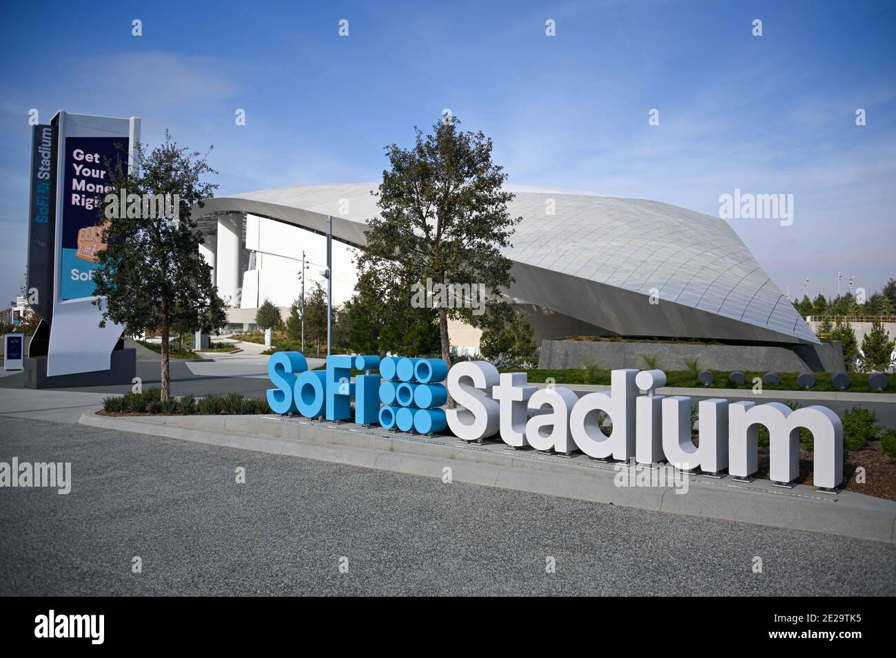 Allgemeine Gesamtansicht des SoFi-Stadions, Sonntag, 3. Januar 2021, in Inglewood, Kalifornien (Dylan Stewart/Image of Sport) Stockfoto