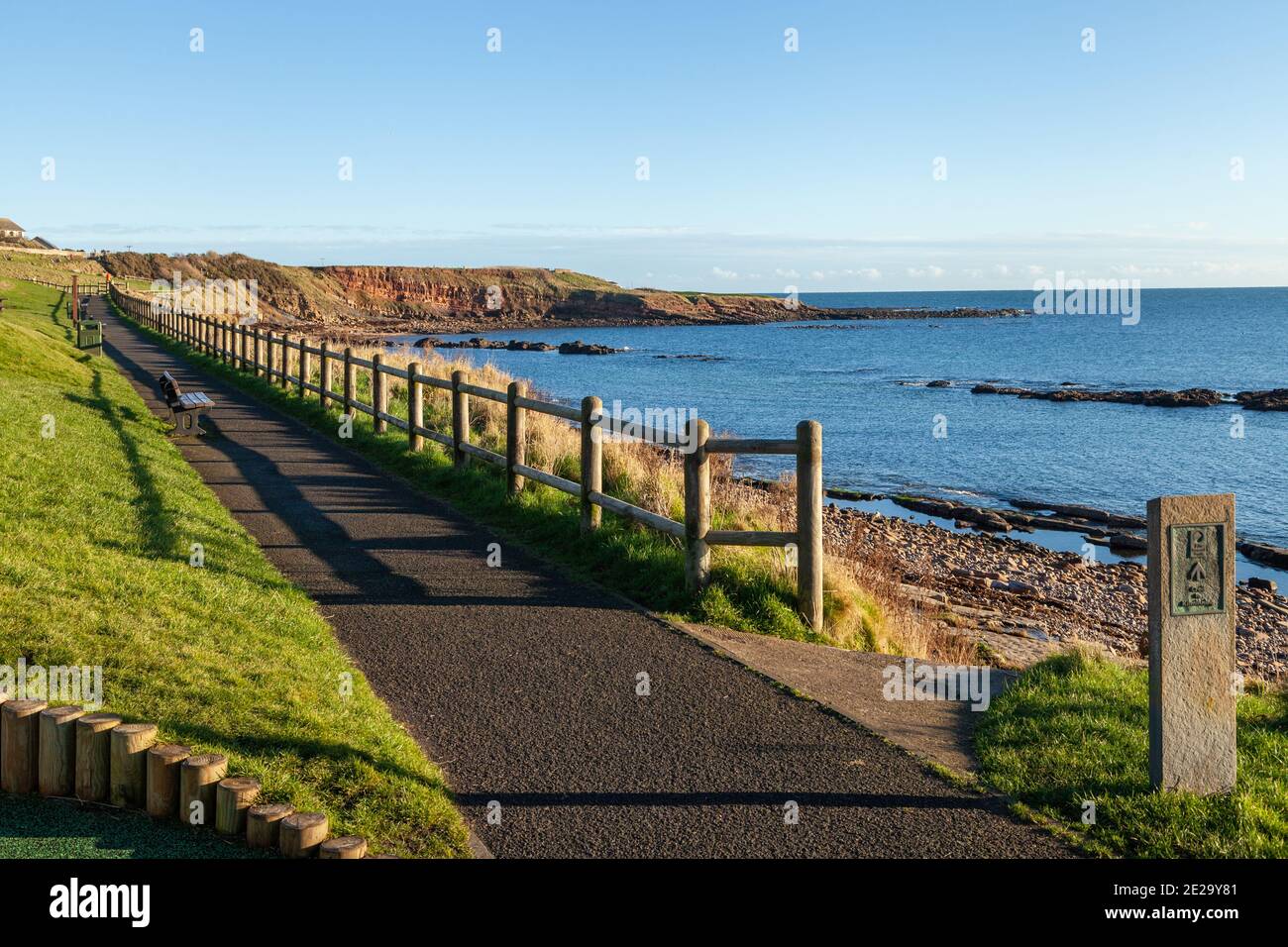 Der Fife Coastal Path in der Nähe von Crail, Fife, Schottland Stockfoto