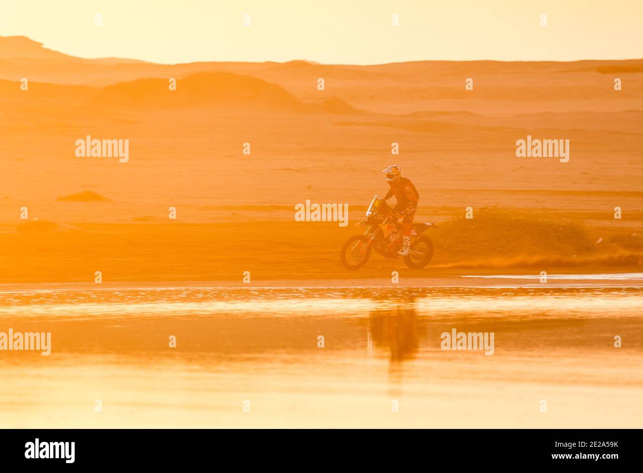 03 Price Toby (aus), KTM, Red Bull KTM Factory Team, Moto, Bike, Action während der 9. Etappe der Dakar 2021 zwischen Neom an / LM Stockfoto