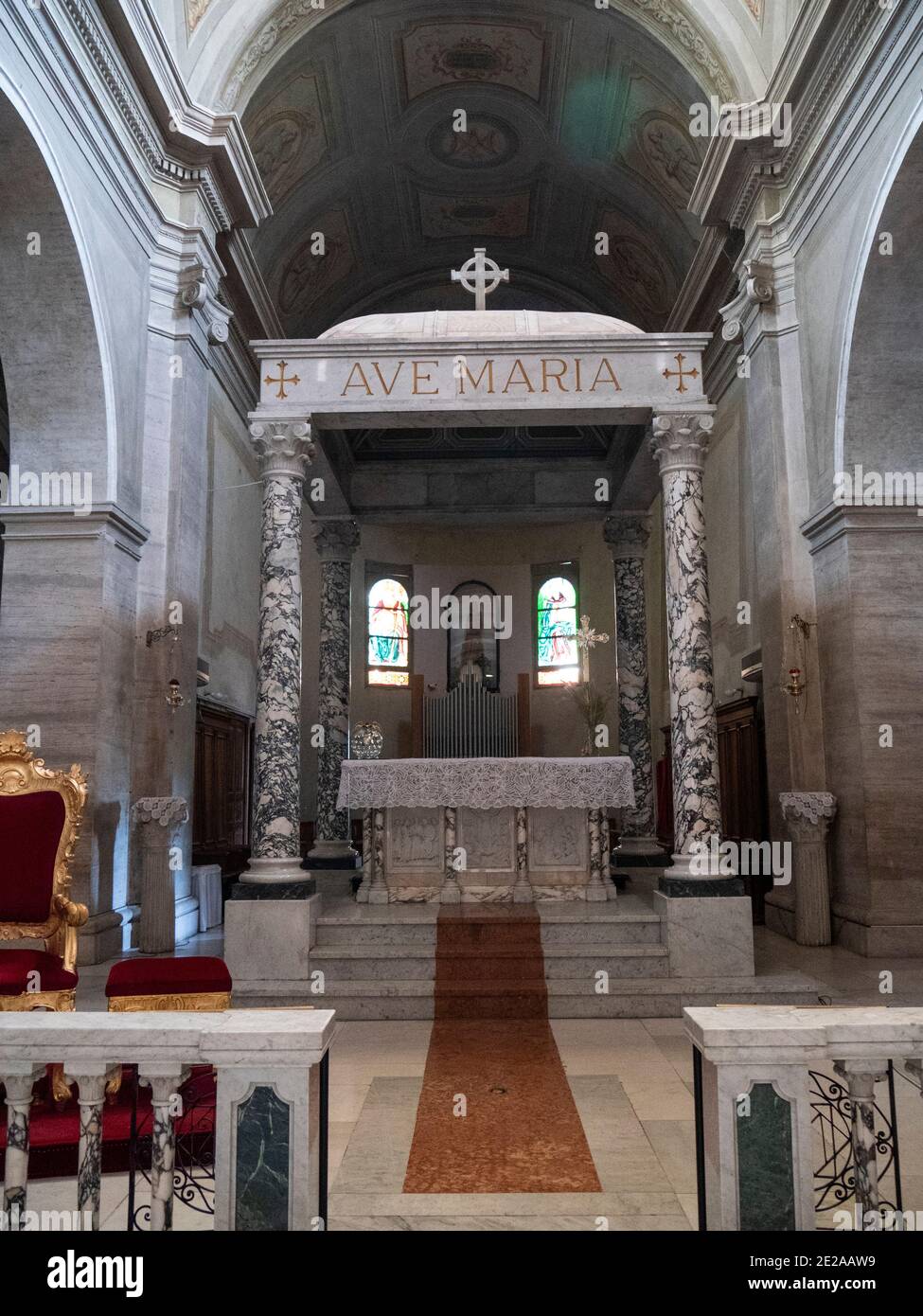 kirche des heiligsten Heilands in Arsoli, Latium, Italien Stockfoto