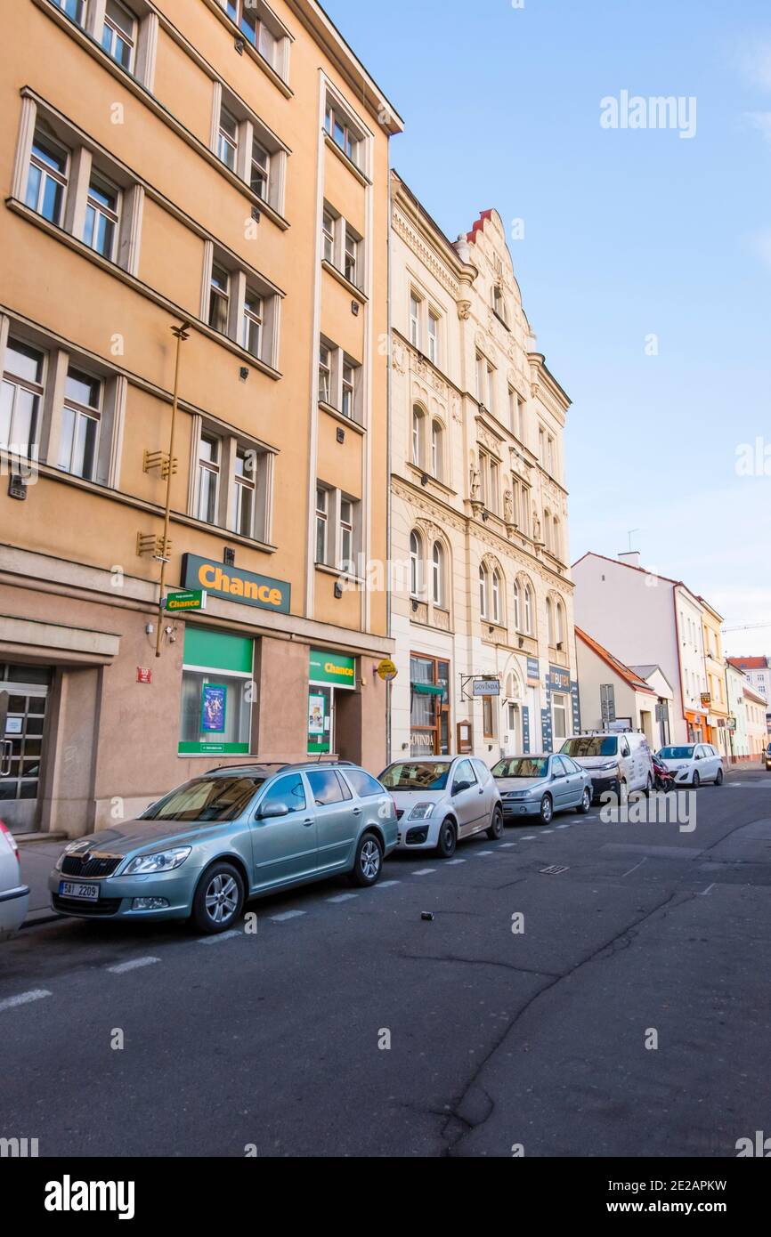Na Hrázi Straße, Palmovka, Liben, Prag, Tschechische Republik Stockfoto