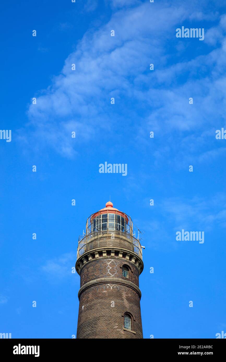 Leuchtturm in Borkum, Ostfriesische Insel, ostfriesland, Niedersachsen, Deutschland, Europa Stockfoto